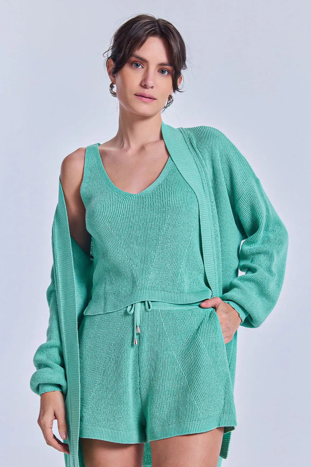 Regata Tricot Carina Verde Jelly