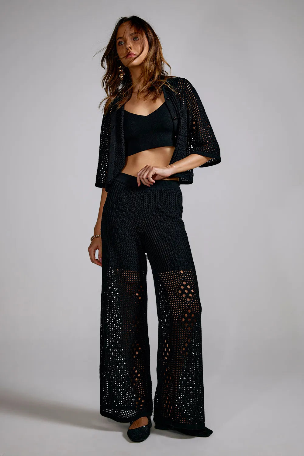 Conjunto Tricot Bertha Preto