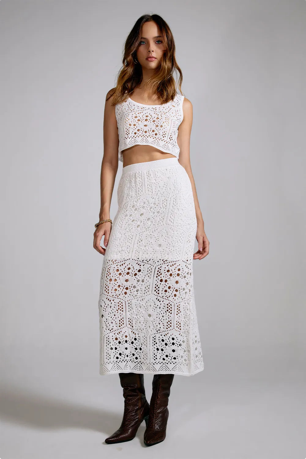 Conjunto Tricot Olivia Off White