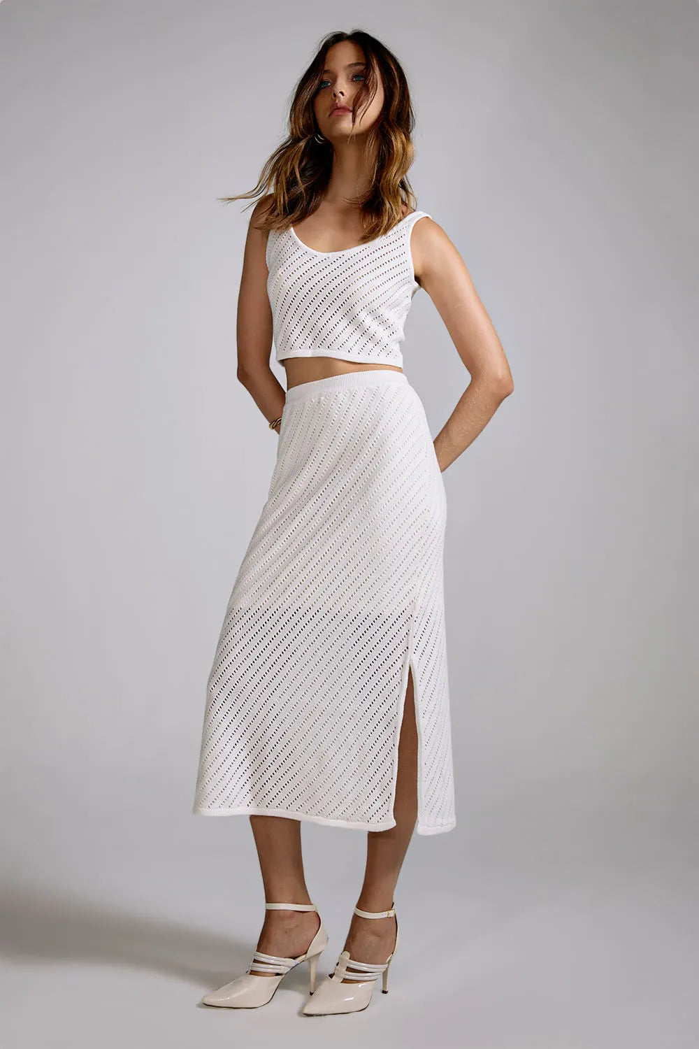 Conjunto Tricot Martina Off White