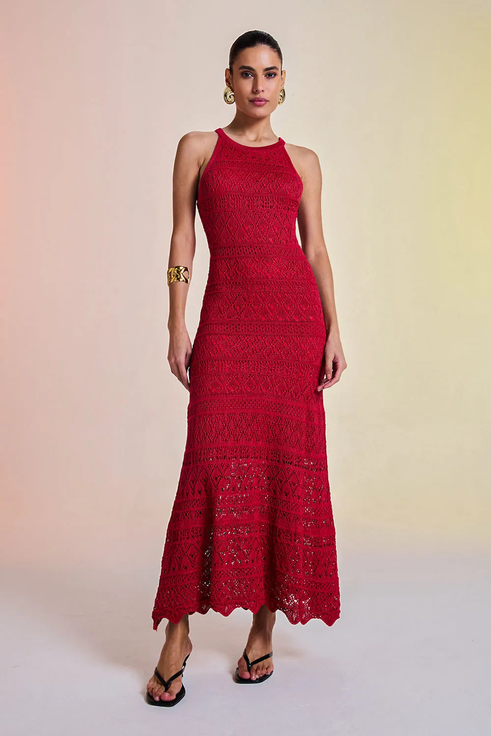 Vestido Tricot Midi Kat