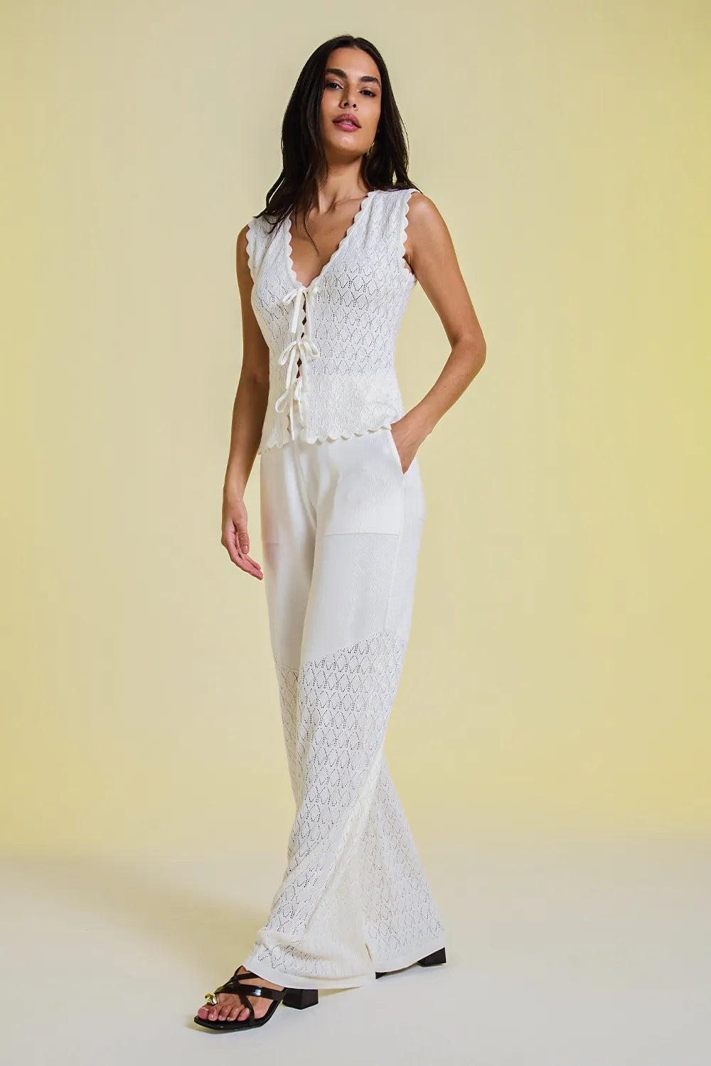 Conjunto Tricot Valentina Off White
